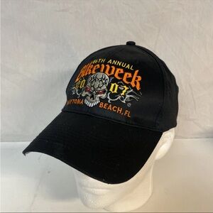 66th Annual Bikeweek Daytona Beach fl 2007 Baseball Cap Hat Adjustable